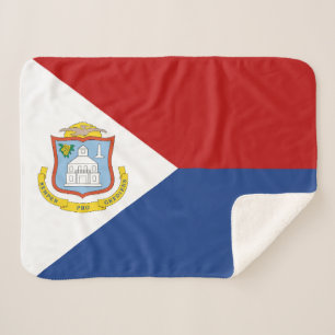 Flagge von Sint Maarten Sherpadecke