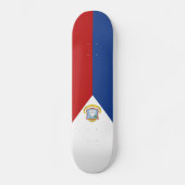 Flagge von Sint Maarten Skateboard (Vorderseite)