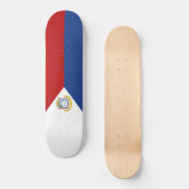 Flagge von Sint Maarten Skateboard (Vorderseite)