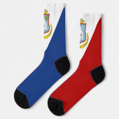 Flagge von Sint Maarten Socken (Linkes Detail)