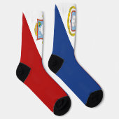 Flagge von Sint Maarten Socken (Rechts)