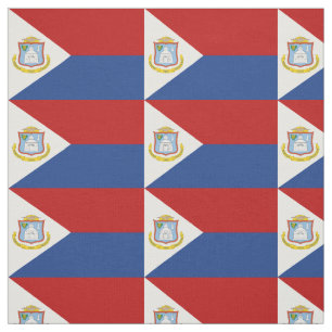 Flagge von Sint Maarten Stoff
