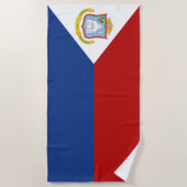 Flagge von Sint Maarten Strandtuch (Vorderseite)