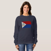 Flagge von Sint Maarten Sweatshirt (Vorne ganz)