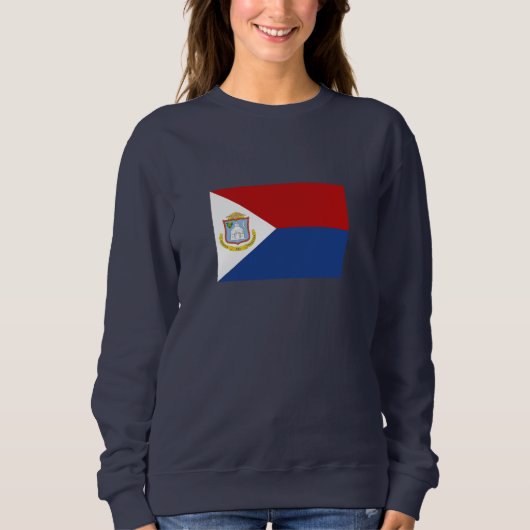 Flagge von Sint Maarten Sweatshirt (Vorderseite)