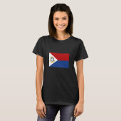 Flagge von Sint Maarten T-Shirt (Vorne ganz)