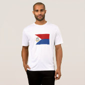 Flagge von Sint Maarten T-Shirt (Vorne ganz)