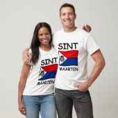 Flagge von Sint Maarten T-Shirt (Unisex)