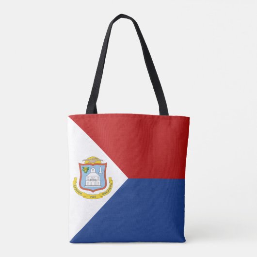 Flagge von Sint Maarten Tasche (Rückseite)