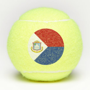 Flagge von Sint Maarten Tennisbälle