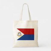 Flagge von Sint Maarten Tragetasche (Rückseite)