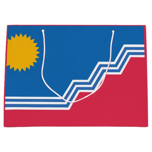 Flagge von Sioux Falls, South Dakota Große Geschenktüte (Vorderseite)