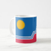 Flagge von Sioux Falls, South Dakota Kaffeetasse (Vorderseite Links)