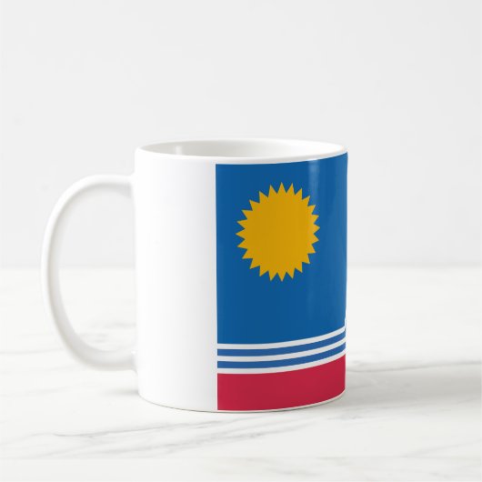 Flagge von Sioux Falls, South Dakota Kaffeetasse (Links)