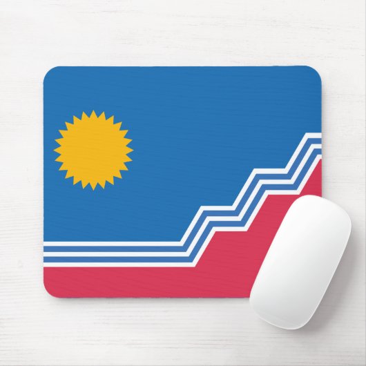 Flagge von Sioux Falls, South Dakota Mousepad (Mit Mouse)