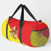 Flagge von Sizilien-Tasche Duffle Bag (Rechte Ecke)
