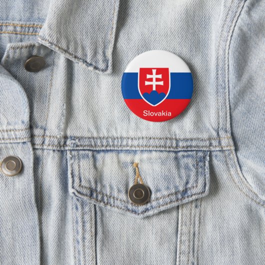 Flagge von Slowakei Button (Beispiel)