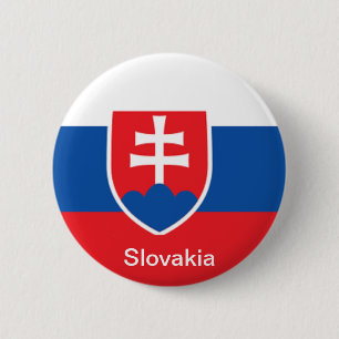 Flagge von Slowakei Button