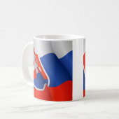 Flagge von Slowakei-Tasse Kaffeetasse (Vorderseite Links)