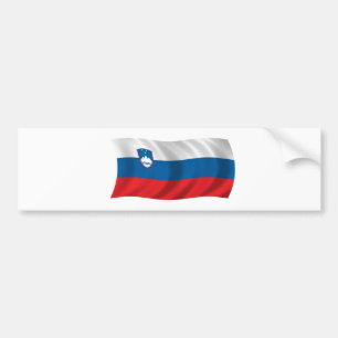 Flagge von Slowenien Autoaufkleber