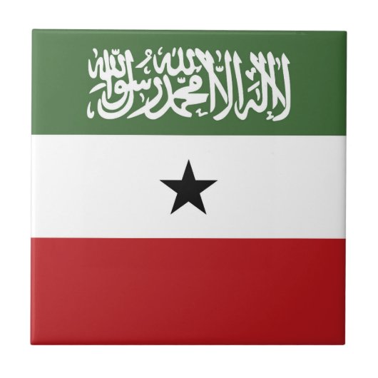 Flagge von Somaliland Fliese (Vorderseite)
