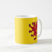 Flagge von Somerset Kaffeetasse (VorderseiteRechts)