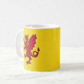 Flagge von Somerset Kaffeetasse (Vorderseite Links)