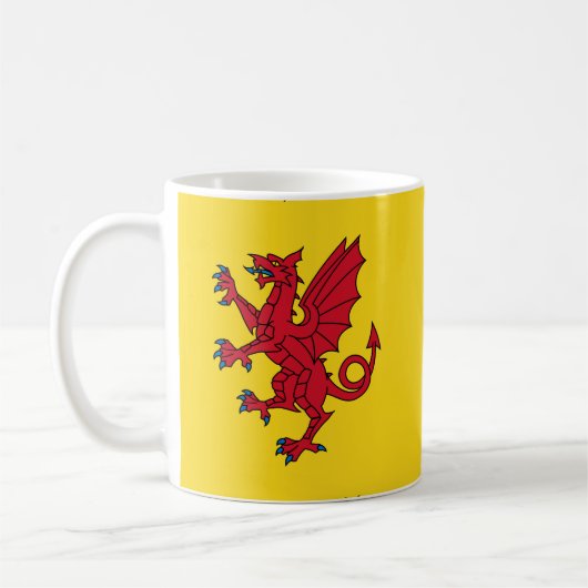Flagge von Somerset Kaffeetasse (Links)
