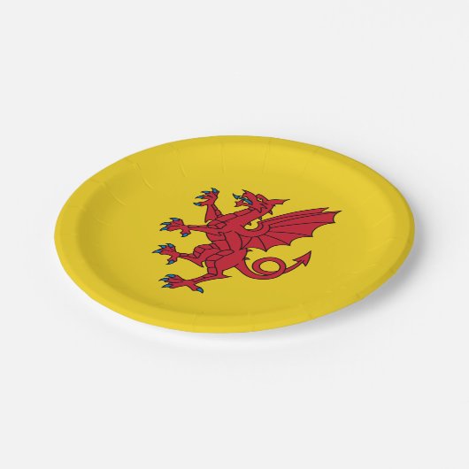 Flagge von Somerset Paper Teller (Schrägansicht)