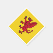 Flagge von Somerset Papier Servietten (Ecke)