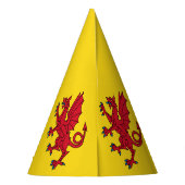 Flagge von Somerset Partyhütchen (Rückseite)