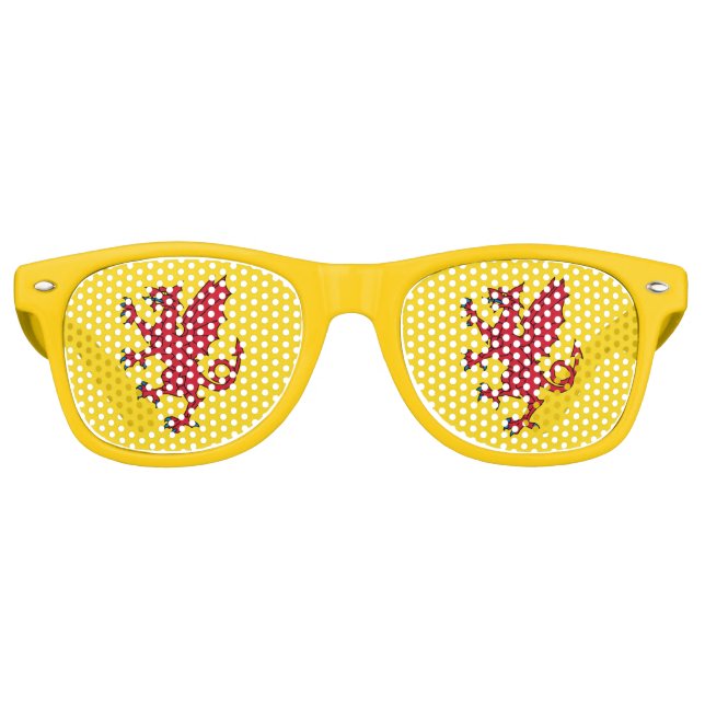 Flagge von Somerset Retro-Sonnenbrille Partybrille (Vorderseite)