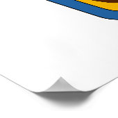 Flagge von Sonora Poster (Ecke)