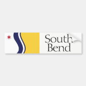 Flagge von South Bend, Indiana Autoaufkleber (Vorne)