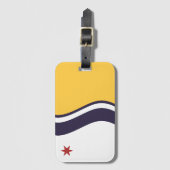 Flagge von South Bend, Indiana Gepäckanhänger (Vorderseite Vertikal)