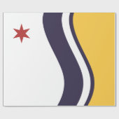 Flagge von South Bend (Indiana) Geschenkpapier (Flach)