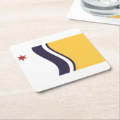 Flagge von South Bend, Indiana Rechteckiger Pappuntersetzer (angewinkelt)