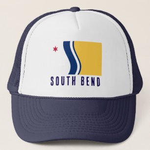 Flagge von South Bend, Indiana Truckerkappe