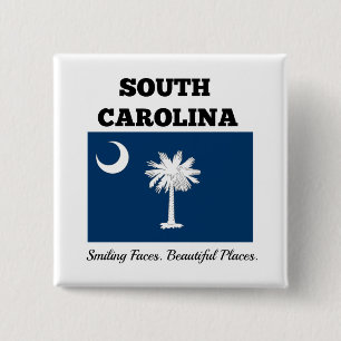 Flagge von South Carolina Button
