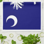 Flagge von South Carolina Geschirrtuch (Gefaltet)