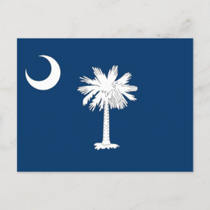 Flagge von South Carolina Postkarte