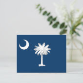 Flagge von South Carolina Postkarte (Stehend Vorderseite)