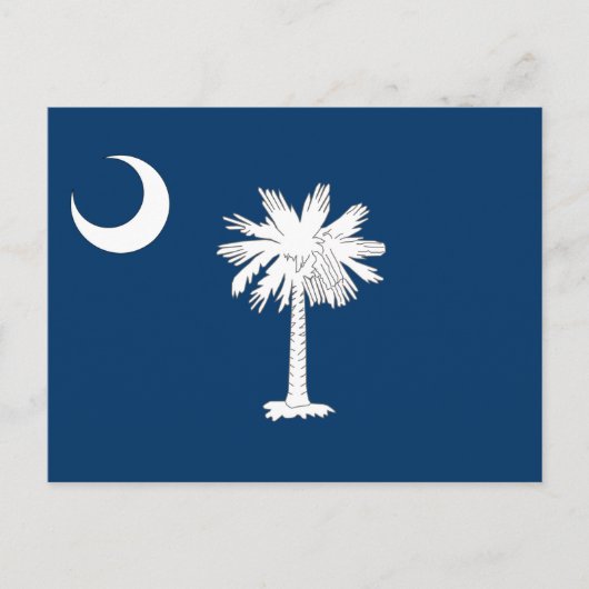 Flagge von South Carolina Postkarte (Vorderseite)