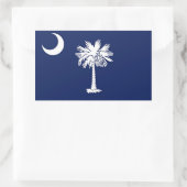 Flagge von South Carolina Rechteckiger Aufkleber (Tasche)