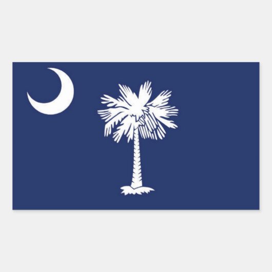 Flagge von South Carolina Rechteckiger Aufkleber (Vorderseite)