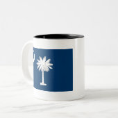 Flagge von South Carolina Zweifarbige Tasse (Vorderseite Links)