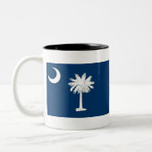 Flagge von South Carolina Zweifarbige Tasse (Links)