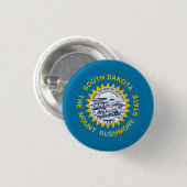 Flagge von South Dakota Button (Vorne & Hinten)