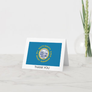 Flagge von South Dakota Dankeskarte