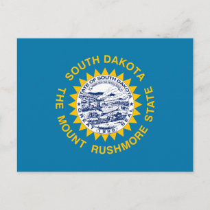 Flagge von South Dakota Postkarte